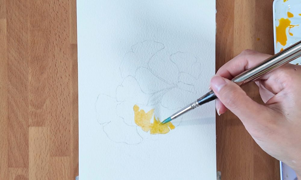 watercolor Ginkgo Leaf