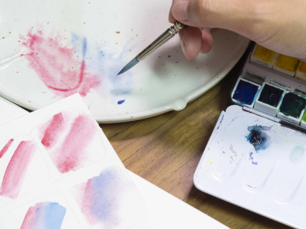 如何使用水彩